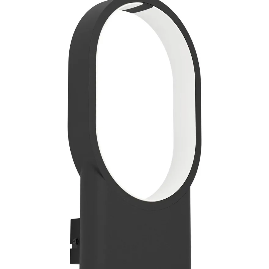 LED-Seinävalaisin Eglo Codriales, 10.8W, 18x32cm, musta/valkoinen