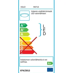 LED-seinävalaisin Eglo Gita 2, 600mm, kromi