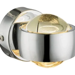 LED-seinävalaisin Globo Randi, 2x3W, kromi
