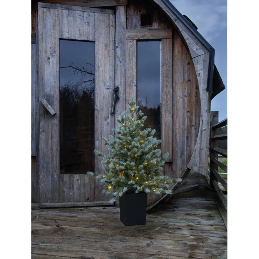 LED-valaistu joulukuusi Star Trading Greyland, 95cm, vihreä