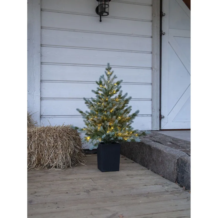 LED-valaistu joulukuusi Star Trading Greyland, 95cm, vihreä