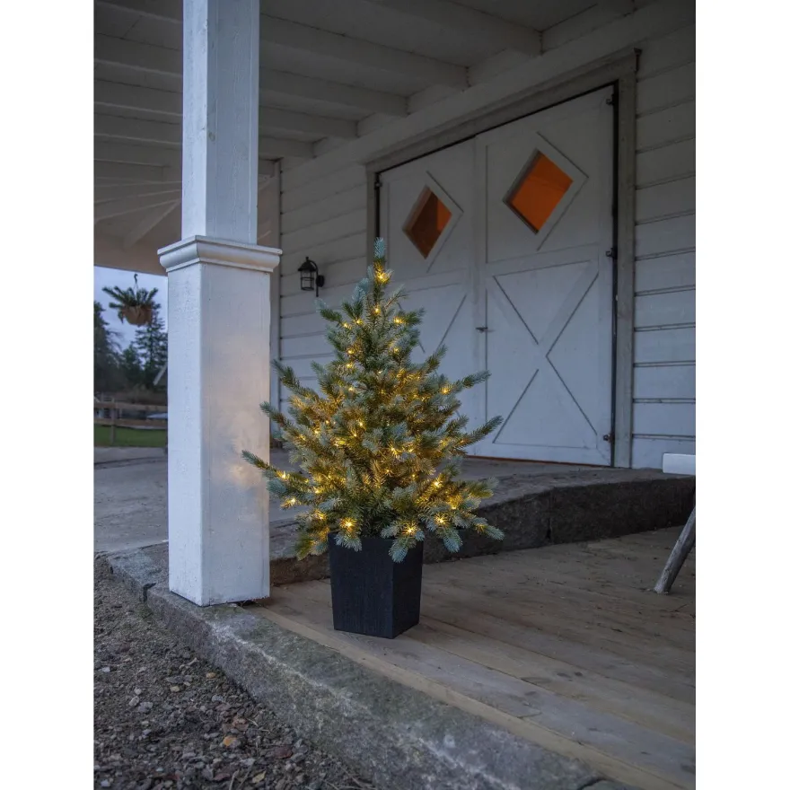 LED-valaistu joulukuusi Star Trading Greyland, 95cm, vihreä