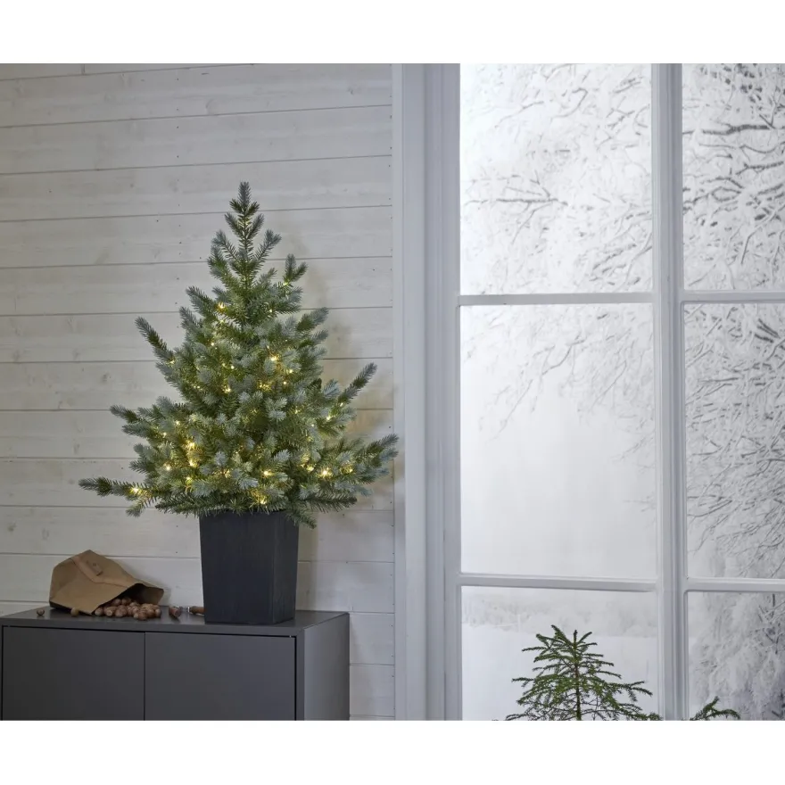 LED-valaistu joulukuusi Star Trading Greyland, 95cm, vihreä