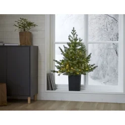 LED-valaistu joulukuusi Star Trading Greyland, 95cm, vihreä