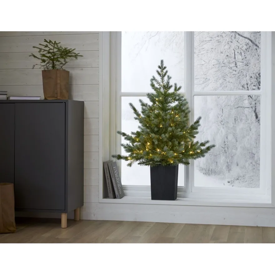 LED-valaistu joulukuusi Star Trading Greyland, 95cm, vihreä