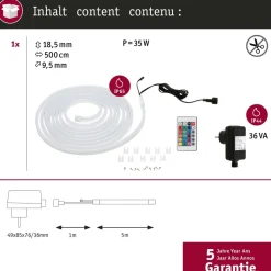 LED-valonauha ulkokäyttöön Paulmann SimpLED, 5m, IP65, 30W, 36lm/m, 72LEDs/m, RGB