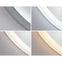 LED-valopeili lämmityksellä Paulmann Mirra, IP44, 1580lm, 21W, säädettävä värilämpötila, himmennettävä, valkoinen