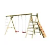 Leikkiteline Palmako Brenda, 2 keinua, kiipeilyteline, kiipeilyseinä, köysitikkaat