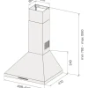 Liesikupu Savo dCH-4406-S 60cm seinälle asennettava, rst, Verkkokaupan poistotuote