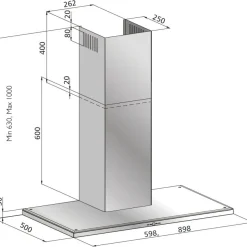 Liesikupu Slim Deluxe SLW9852S, 90cm, musta