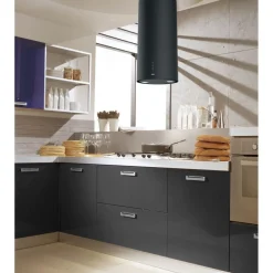 Liesituuletin Franke Tube Plus FTU 3703 I, 37cm, saarekemalli, musta