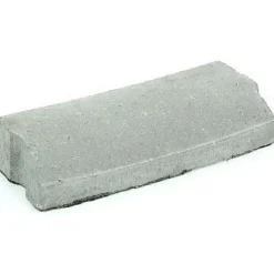Liimattava reunakivi Rudus, kaarre R2500 kupera, 390x130x80mm, sileä, harmaa