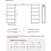 Liukuovi seinän sisään Stella Pocket Door M8, laakaovi, 825x2040mm