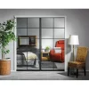 Liukuovi seinän sisään Stella Pocket Door M7, ristikko, 725x2040mm, musta