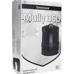 Lämminkomposti Greenline Mully, 360L, -15°C, musta