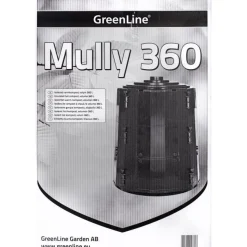 Lämminkomposti Greenline Mully, 360L, -15°C, musta