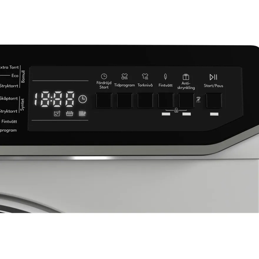 Lämpöpumppukuivausrumpu Cylinda TVP911G28E, 60cm, 8kg