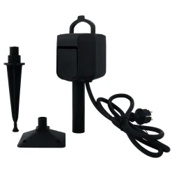 Älypistorasia Emax Smart Home, wi-fi, 2-osainen, H05RR-F3G1.5, IP44, maapiikillä