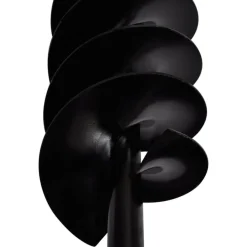 Maapora kahvalla kaira bitti 80mm kaksois-spiraali, teräs, musta