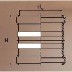 Maaviemärin kaksoismuhviyhde PVC 200 mm