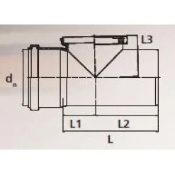 Maaviemärin puhdistusyhde PVC 200 mm
