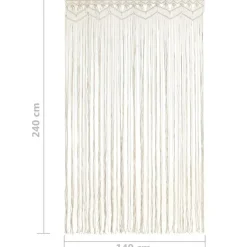 Macrame verho puuvilla 140x240cm