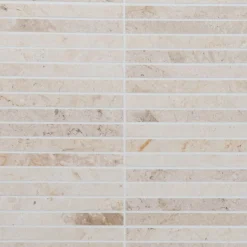 Marmorimosaiikki Qualitystone Crema Light, kiiltävä, verkolla, 305 x 305/15 x 151 mm