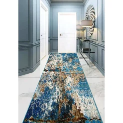 Matto Linento Belost, 80x300cm, sininen