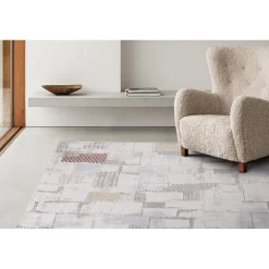 Matto Linento Posto, 100x200cm, harmaa/vihreä