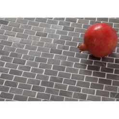 Mosaiikkilaatta Qualitystone Brick Mini Grey, 20x40mm