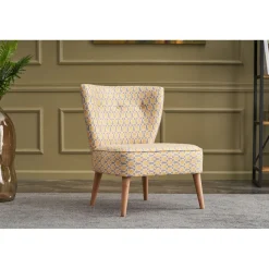 Nojatuoli Linento Furniture Viola Berjer Papatya, monivärinen