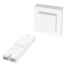 2-osainen säädin- ja himmenninsetti Limente Smart 557 Greenline, 24V, IP20, valkoinen