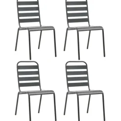 5-osainen Ulkoruokailuryhmä, teräs, tummanharmaa