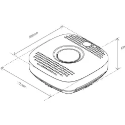 Palovaroitin Heatit Z-Wave Z-Smoke Multisensor 230VAC