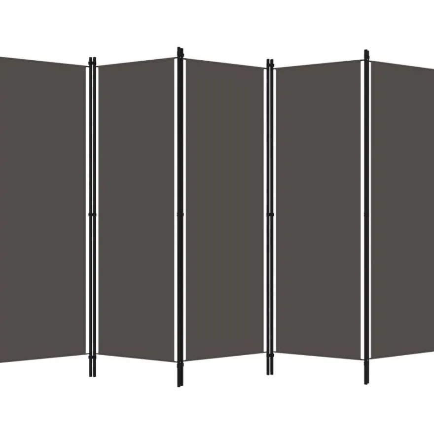 5-paneelinen tilanjakaja, antrasiitti, 250x180 cm