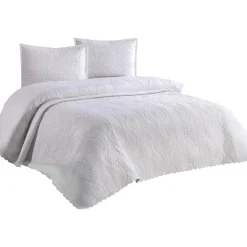 Parivuoteen päiväpeitto + 2 tyynyliinaa Linento Sena, 230x250cm + 60x80cm, eri värejä