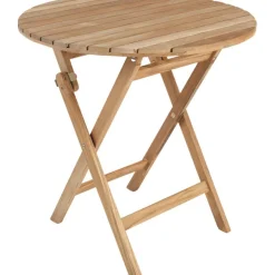 Parvekepöytä Brafab Nova, Ø70cm, kokoontaittuva, tiikki