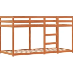 Parvisänky verhoilla sininen 80x200 cm täysi mänty (84013)