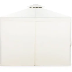 Paviljonki Bermuda 3x4 m, sis. seinät, luonnonvalkoinen