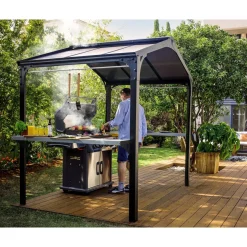 Paviljonki Palram-Canopia Austin, 4.3m², 1.8x2.4m, harmaa