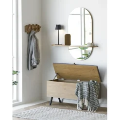 Peili hyllyllä House Nordic Barco, 92x15x94.5cm, ruskea