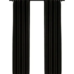 Pellavamaiset pimennysverhot 2 kpl antrasiitti 140x225 cm
