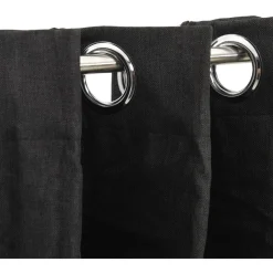 Pellavamaiset pimennysverhot 2 kpl antrasiitti 140x175 cm
