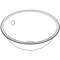 Pesuallas KWC RNDH360, Ø360mm, rst, korkeakiiltoinen