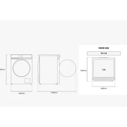 Pesukone ja kuivausrumpu Samsung - WW11DB7B34GBU3-DV90DB8845GBU3