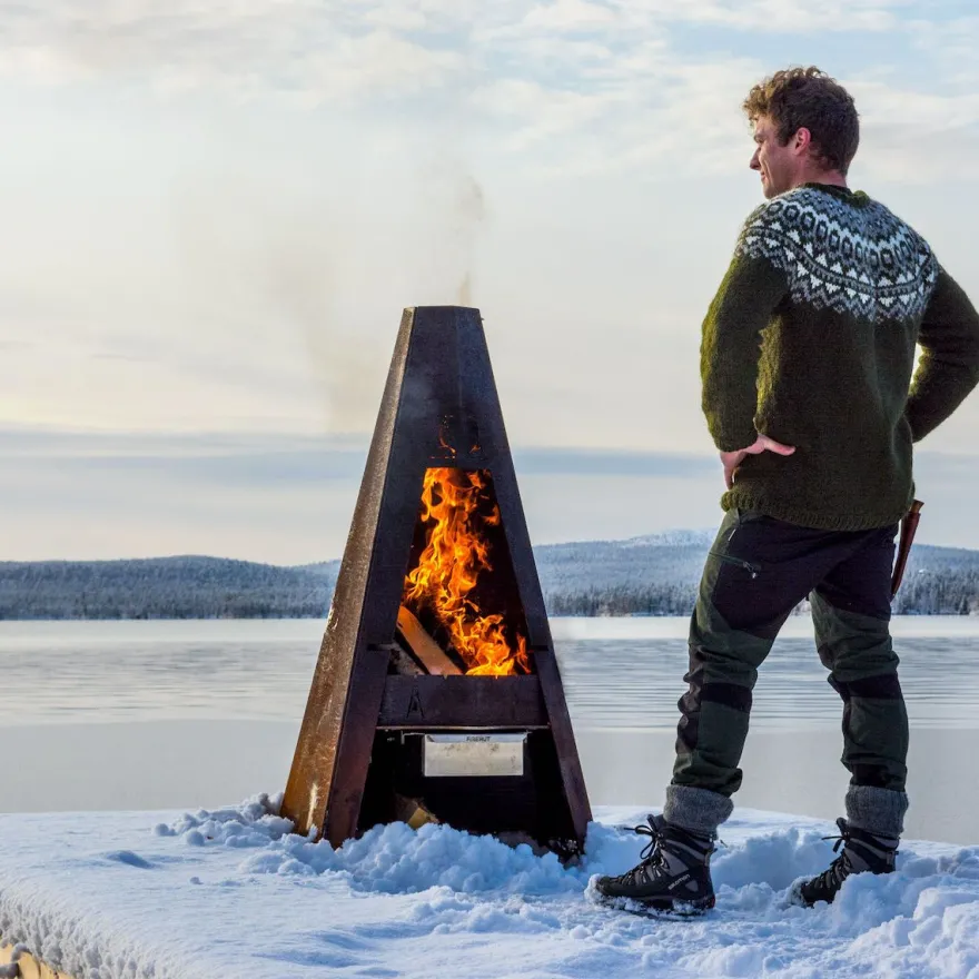 Pihagrilli FIREHUT®, 1415x760x750mm, corten teräs