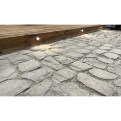 Pihakivi Rudus Louhikivi, 400x200x80mm, profiloitu, savu