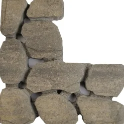 Pihakivi Rudus Louhikivi, 400x200x80mm, profiloitu, savu