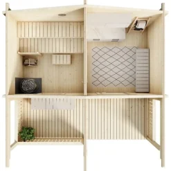 Pihasauna Luoman Lillevilla 17S Uivelo, 10.1 + 6.6m²