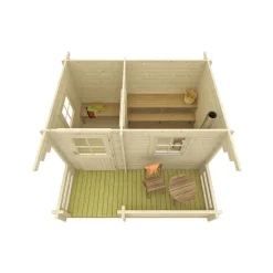 Pihasauna Skan Holz, 7.7 + 4.5m²